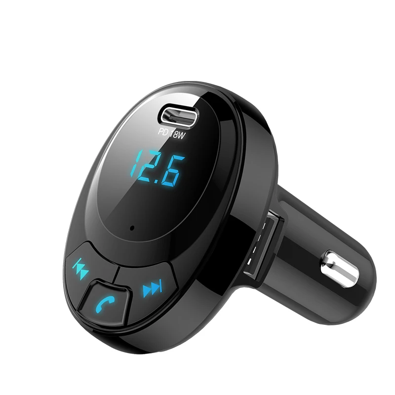KorseedFM передатчик Bluetooth Hands-free модулятор Автомобильный комплект аудио mp3-плеер с PD18w двойной USB автомобильный fm-передатчик зарядное устройство для телефона