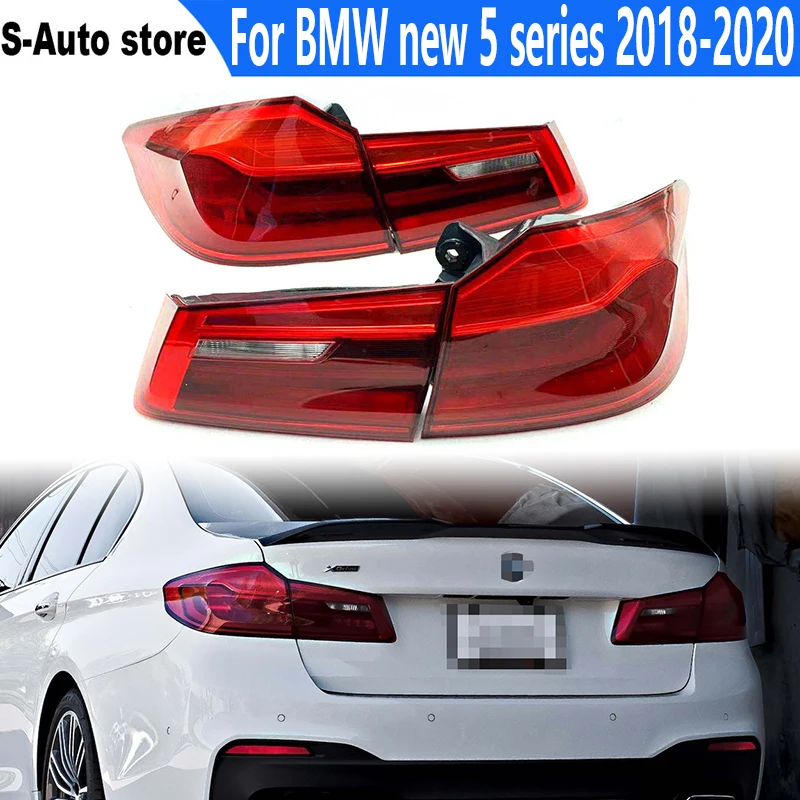 

Задний светодиодный фонарь для BMW, подходит для BMW 5 серии 2018-2020 G30 G38, задсветильник 525 530 540Li, стоп-сигнал, предупреждасветильник фонарь на руле