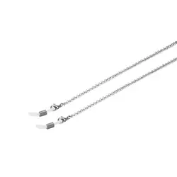Elegant Stainless Steel Eyeglasses Chain - Retro Classic Design for Sunglasses or Reading Glasses, Available in 4 Colors (Silver)