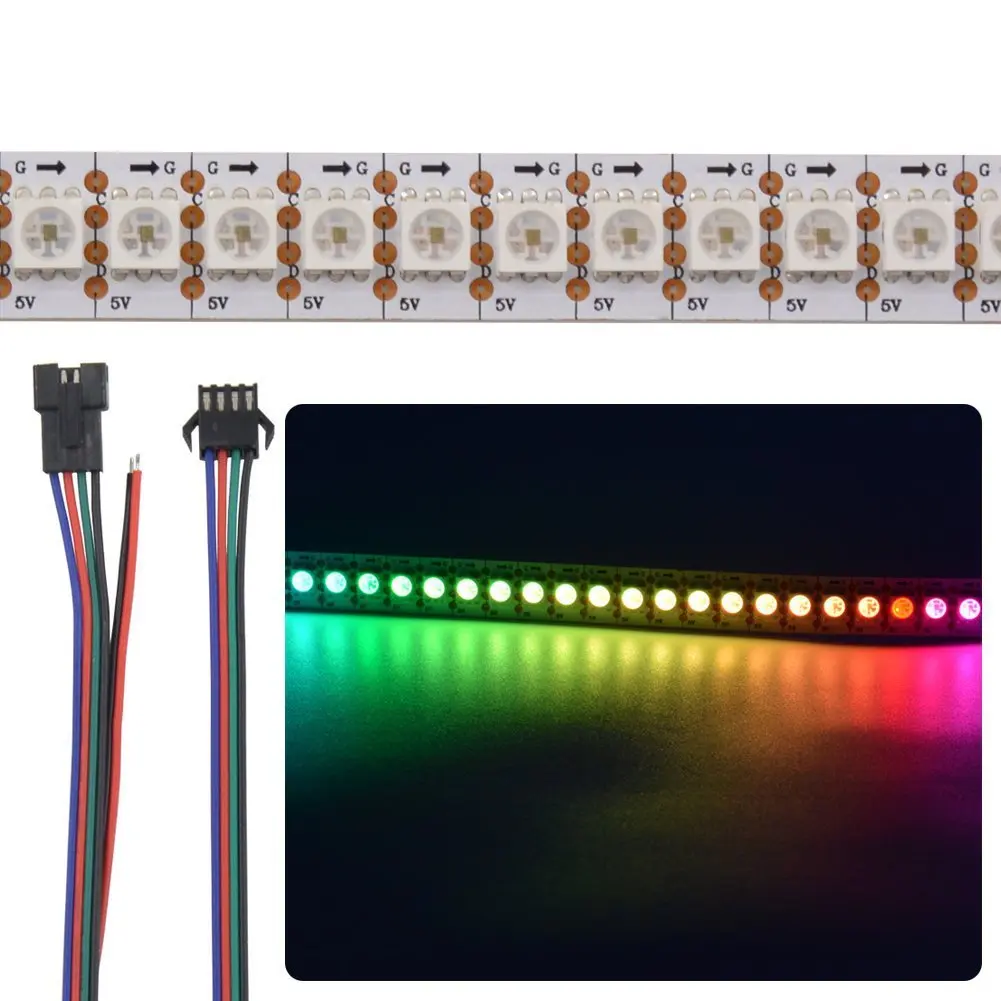 

APA102C LED Light Strip SK9822 30 60 144 Lamp 5050 RGB Symphony Full Color Strip 5V