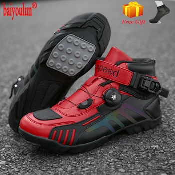 

2020 Outdoor Motorcycle Cycling Sneaker High-Top Flat MTB Cycling Shoes Road Cycling Footwear High Quality Bicycle Shoes