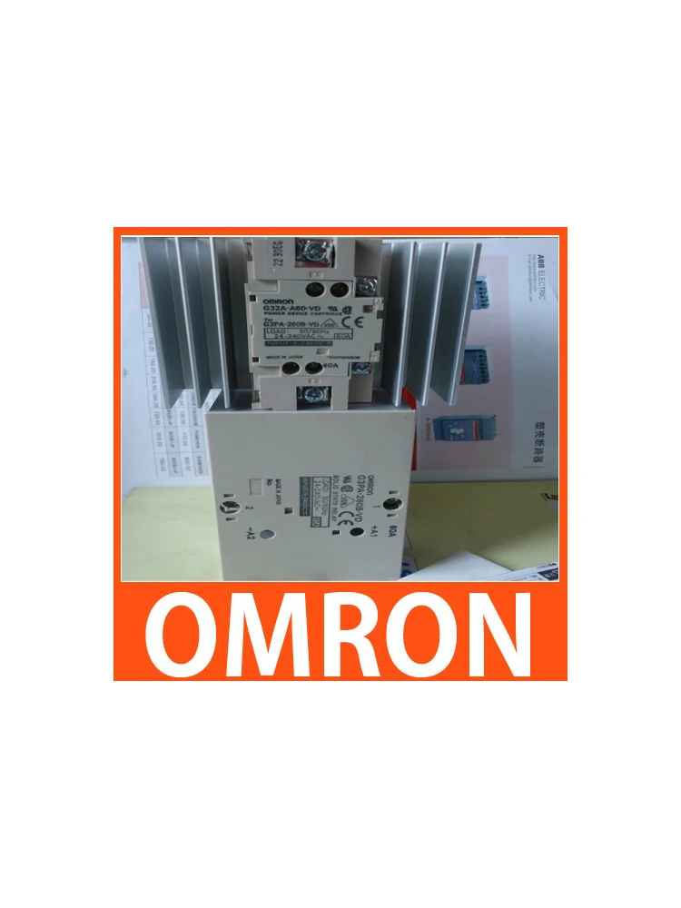Тепловое реле раковины 60A OMRON с теплоотводом твердотельные G3PA-260B-VD чрезвычайно