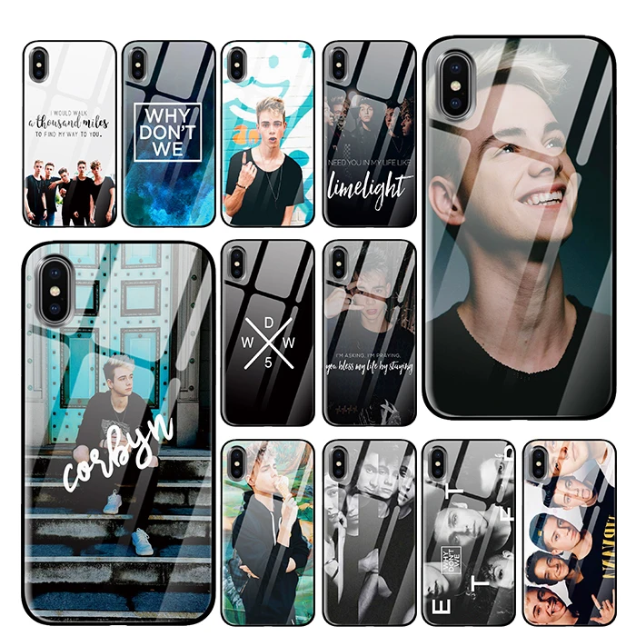 Почему бы нам не Corbyn Besson закаленное стекло телефонные чехлы для iPhone 5 5S SE 6 6s 7 8 Plus X XS Max XR задняя крышка