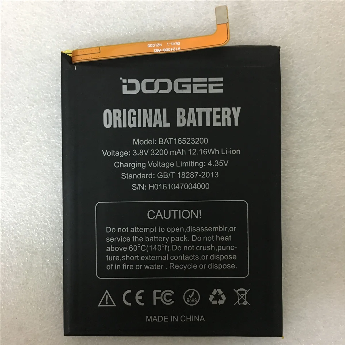 3 8 V 3200 мА/ч BAT16523200 Замена Батарея Для Doogee Y6 C Y6C MTK6750 Восьмиядерный мобильный