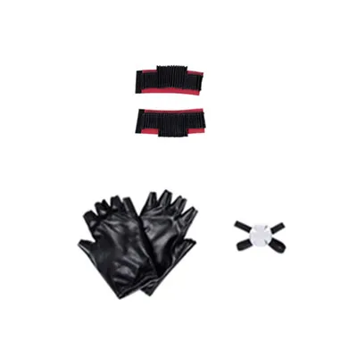 Manluyunxiao Black Widow Cosplay Natasha Romanoff Outfit Superhero Jumpsuit Halloween Costumes for Women Adult Avengers End Game - Цвет: gloves set