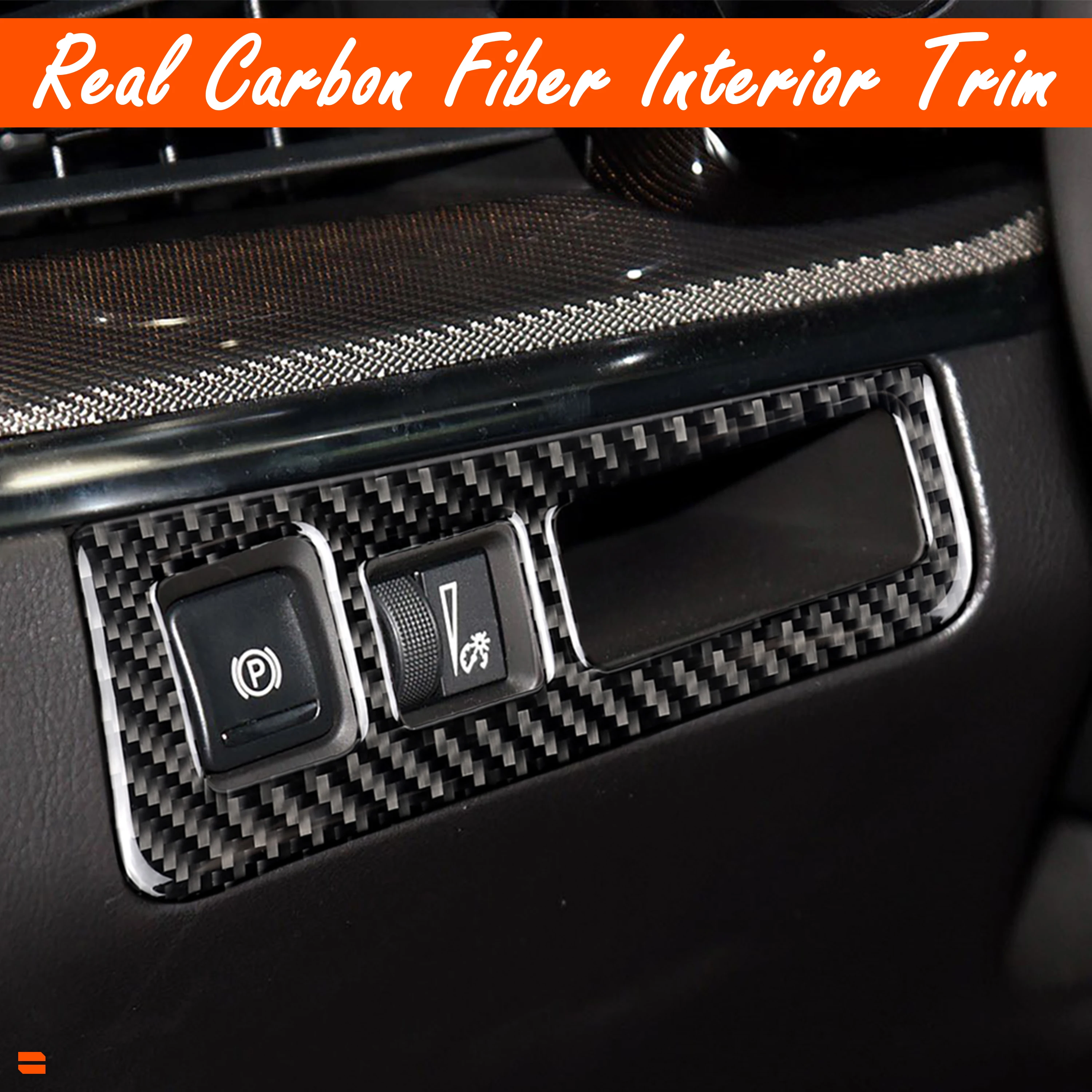 For Cadillac XT5 car modified interior carbon fiber Headlight Button Sticker fog light Switch Frame Cover Trim decorative | Автомобили и