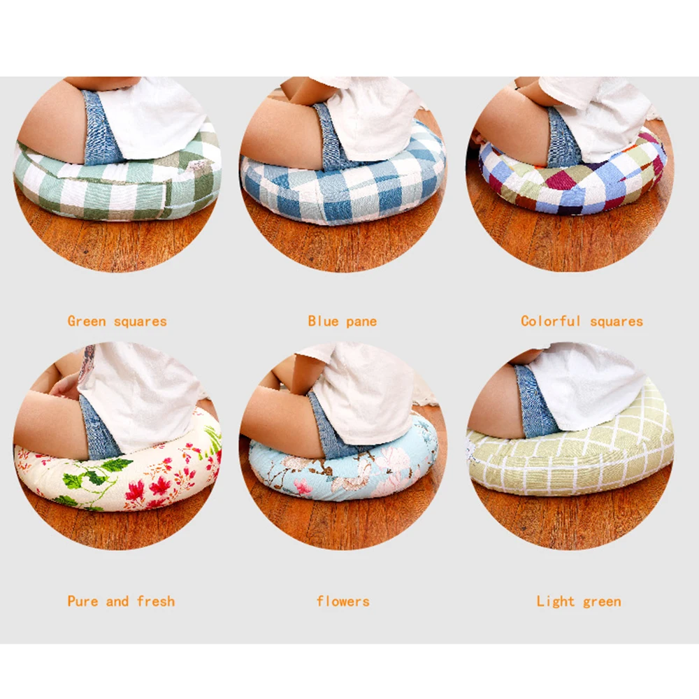 43/52cm Round Shape Seat Cushion Silk Cotton Core Cotton Polyester Tatami Cushion Pillow Home Decoration Car Soft Sofa Cushion