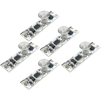 

DC 12V Capacitive Touch Sensor Switch Coil Spring Switch LED Dimmer Control Switch 9-24V 30W 3A for Smart Home LED Light Strip