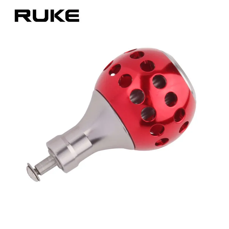 RUKE New Design Machined Metal Fishing Reel Handle Knobs Bait Casting Spinning Reels Fishing Tackle Accessory