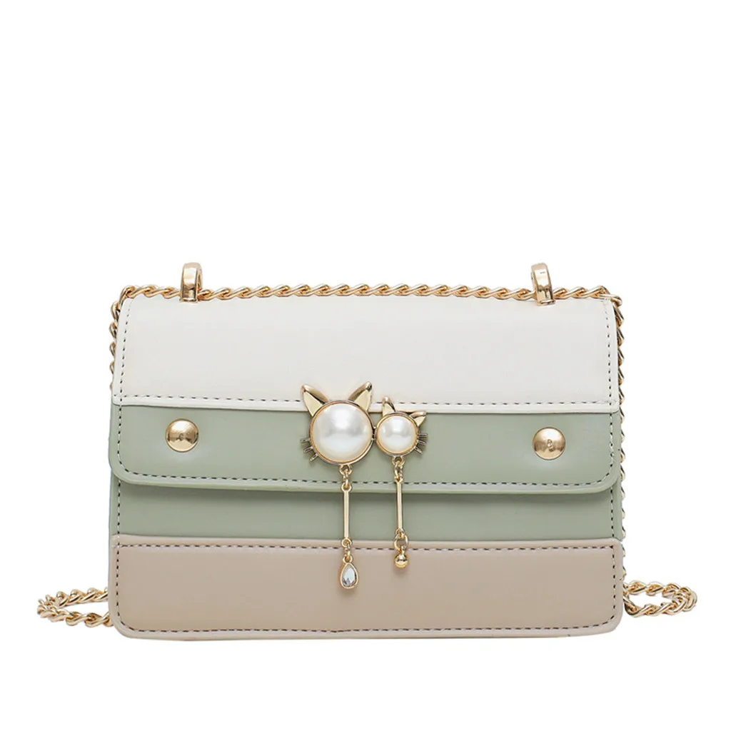 GN Сумки через плечо для женщин Bolsos Mujer De Marca Famosa новая сумка на плечо Маленькая квадратная сумка хит цвет модная сумка-мессенджер - Цвет: GN