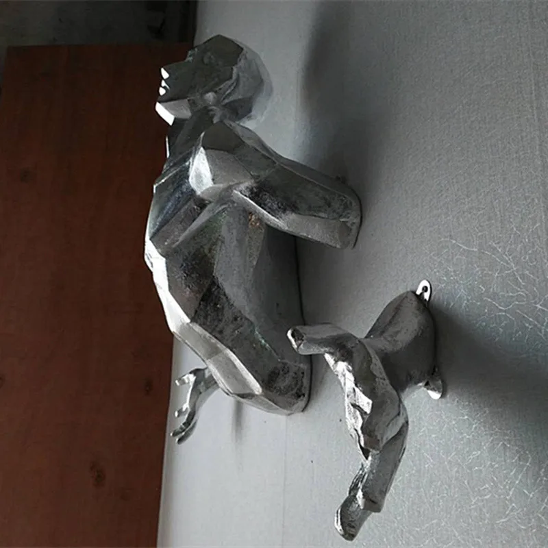 Покрытие персонажа скульптура Ангел человек 3D настенная подвесная статуя домашнее украшение ремесло Европейский ретро креативный арт Настенный декор R3920