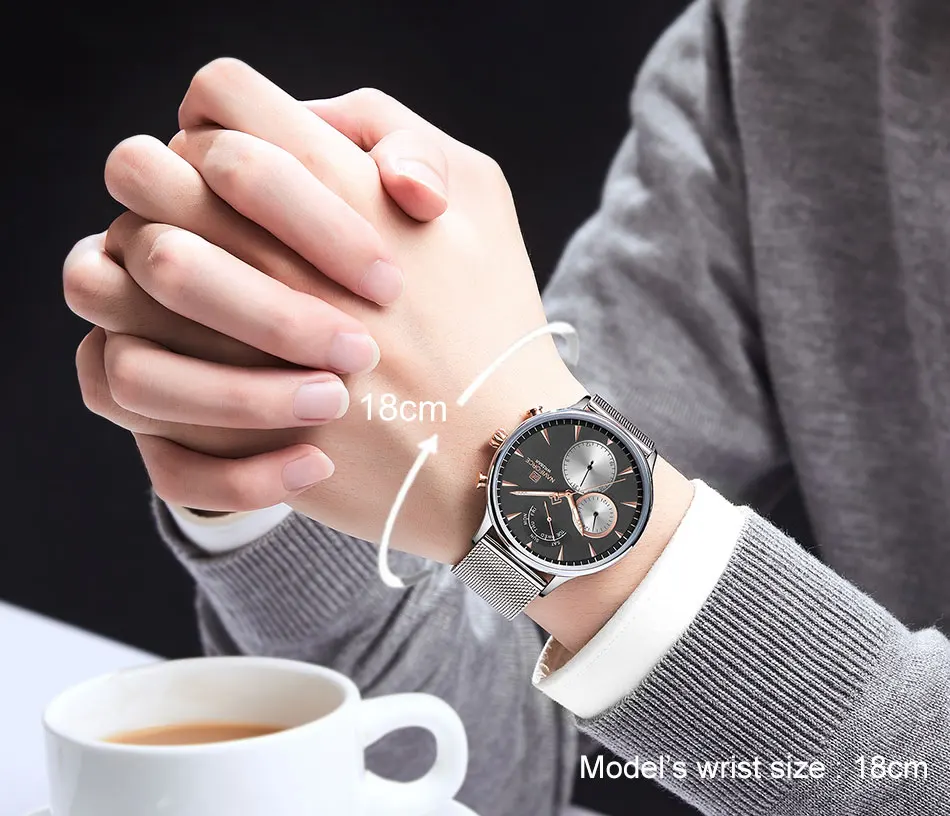 NAVIFORCE новые модные мужские часы светящийся хронограф водонепроницаемые спортивные кварцевые часы наручные часы для мужчин Reloj Hombre