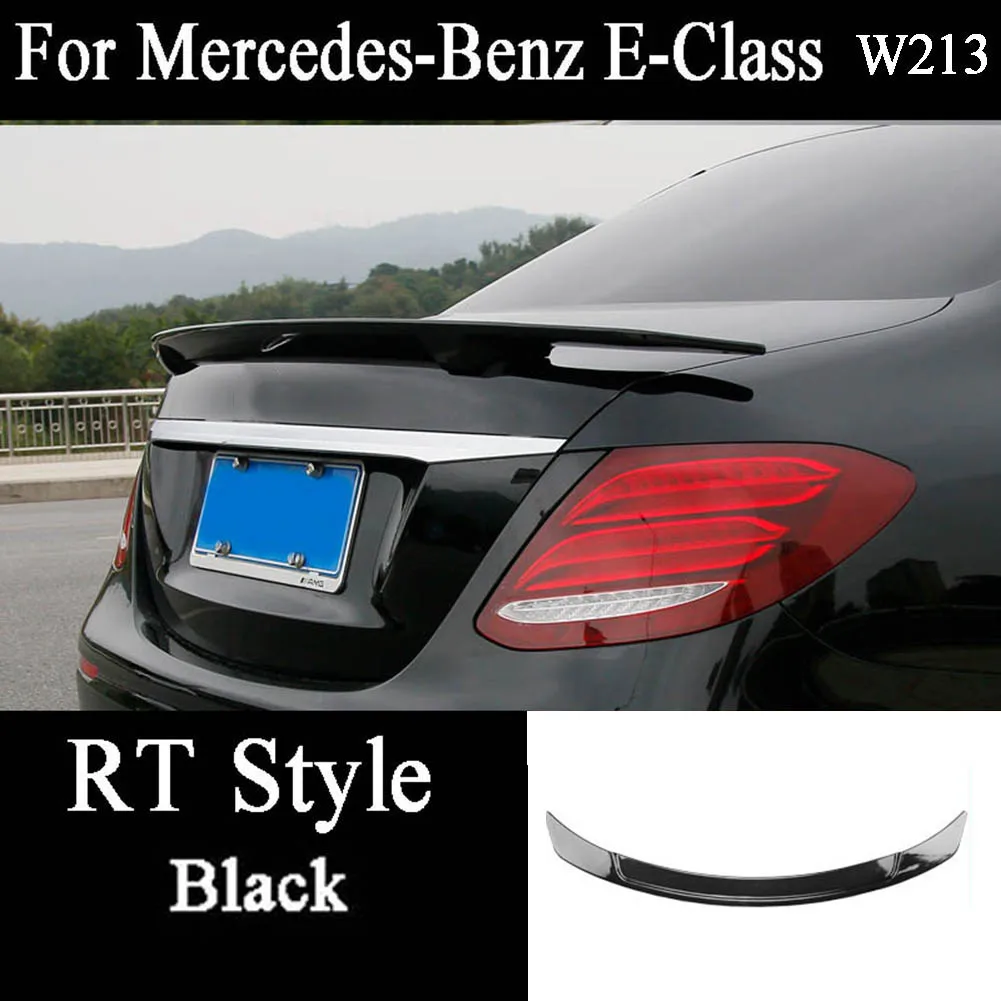 Black RT Стиль для Mercedes Benz E Class 4-дверный W213 E200 E250 углеродного волокна - Цвет: Black