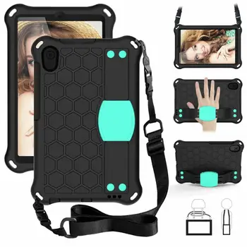 

Case for Huawei MediaPad M6 8.4 2019, Slim Shockproof Impact-Resistant Silicone Stand Smart Cover Case with Hand Strap,Shoulder