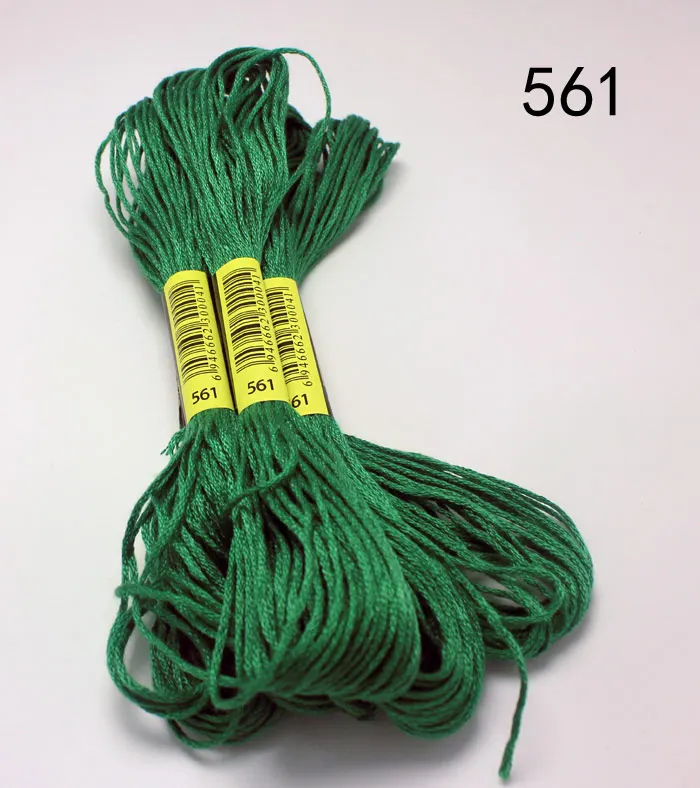 8 метров 50 шт. нитки для вышивки крестом DIY плетеная проволочная нить Моток вышивка нить плетение браслетов нить - Цвет: 561