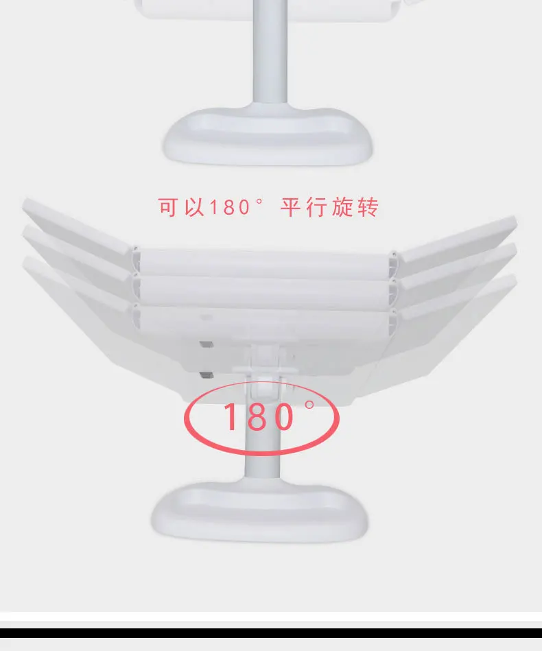 New Products Desktop Three Fold Makeup Mirror Human Body Sensing Makeup Mirror Metal Textured Makeup Mirror LED Mirror Lamp