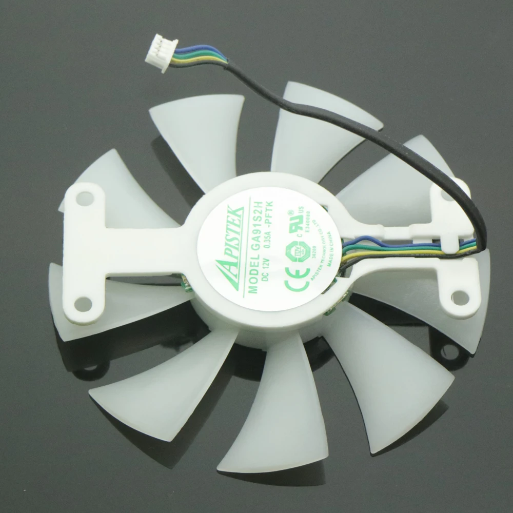 Ventilador Vga para Galaxy Gtx1060 Gtx950 Gtx960 Placa Gráfica Cooler Ventilador de Refrigeração Ga91s2h 12v 0.35a 4pin 86 mm - Imagem 3