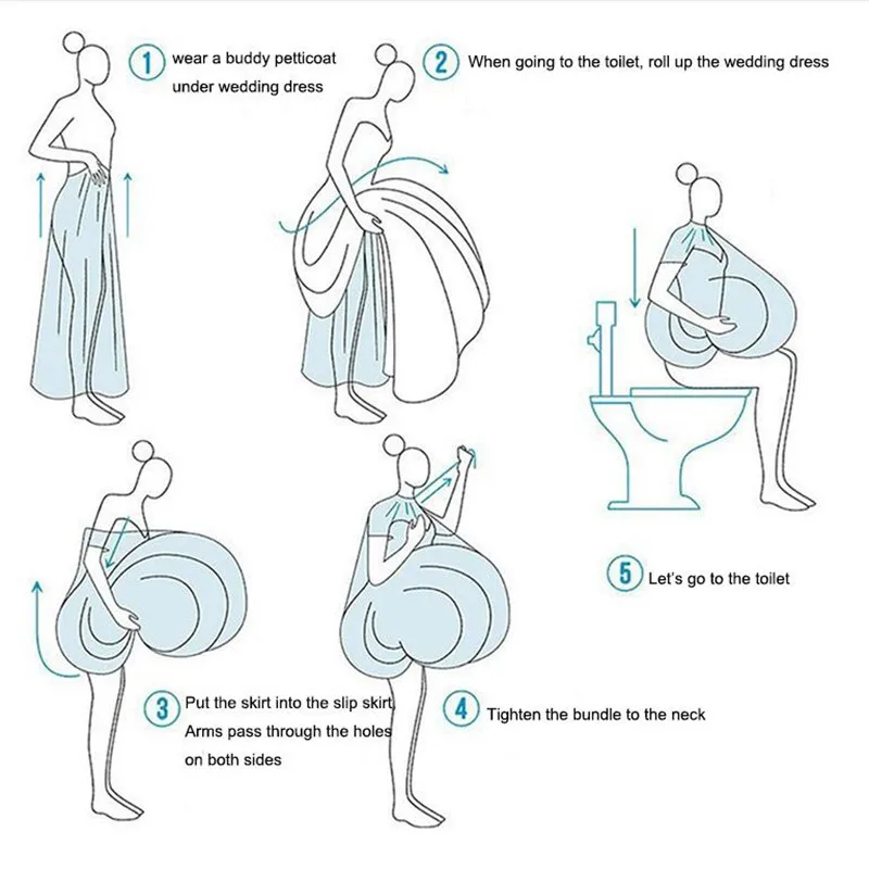 

Tulle Petticoat, combination skirt for wedding dress, American skirt for girlfriend, save you from the toilet, protect from wate