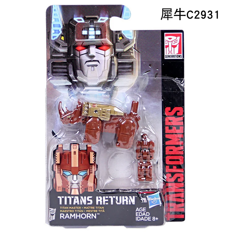 Трансформационные игрушки возвращение titan idw главный воин трос Rhino Дартс ночные