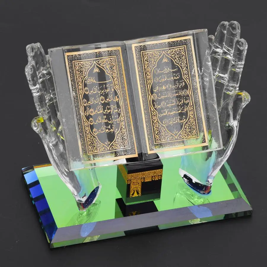 Мусульманская Хрустальная декоративная модель исламское здание ремесленные сувениры автомобильный Декор мусульманский хрустальный орнамент