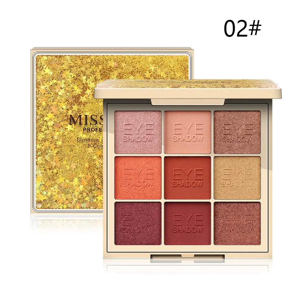 Miss Rose 9 цветов матовые тени для век палитра блеск мерцающий макияж металлик