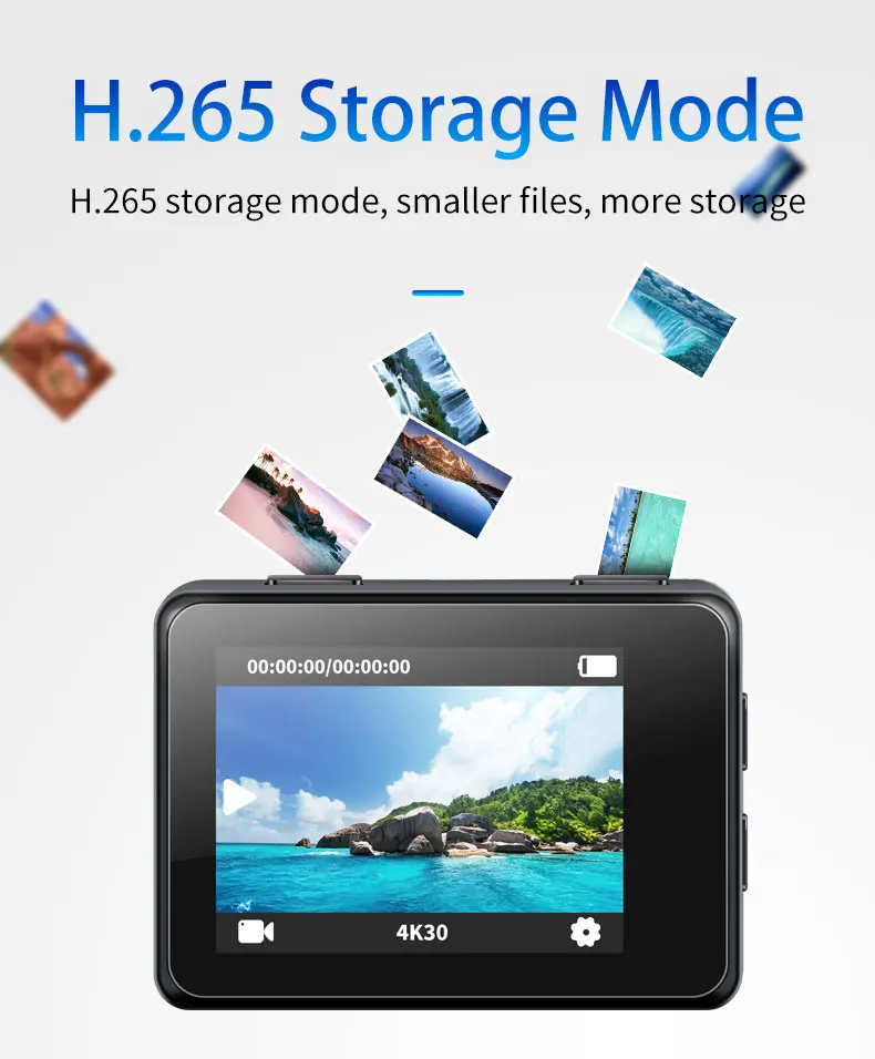 Оригинальная Экшн-камера Ultra HD 4 K/30fps WiFi 2," 170D подводная камера водонепроницаемая камера шлем камера Спортивная камера