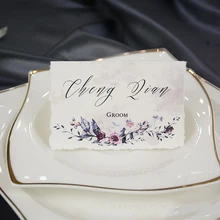 30 шт., индивидуальная визитная карточка ручной работы, свадебная бумага, деловое детское сиденье для кормления, карта для помолвки, карта для гостей