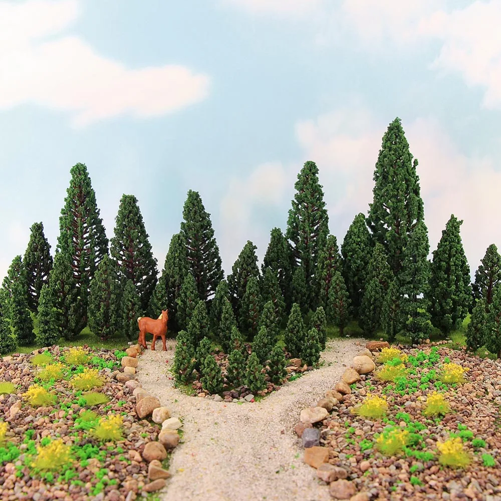 Details about 10pcs 16cm Model Pine Trees 1:25 Green For O G Scale Railway Scenery Layout Details about 10pcs 16cm Model Pine Trees 1:25 Green For O G Scale Railway Scenery Layout