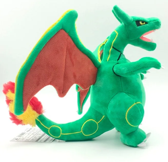 25 см мультфильм Карманный животное Rayquaza игрушка Чаризард плюшевые куклы зеленый Charizard фигурка кукла игрушка Дети Рождественский подарок TFA3235