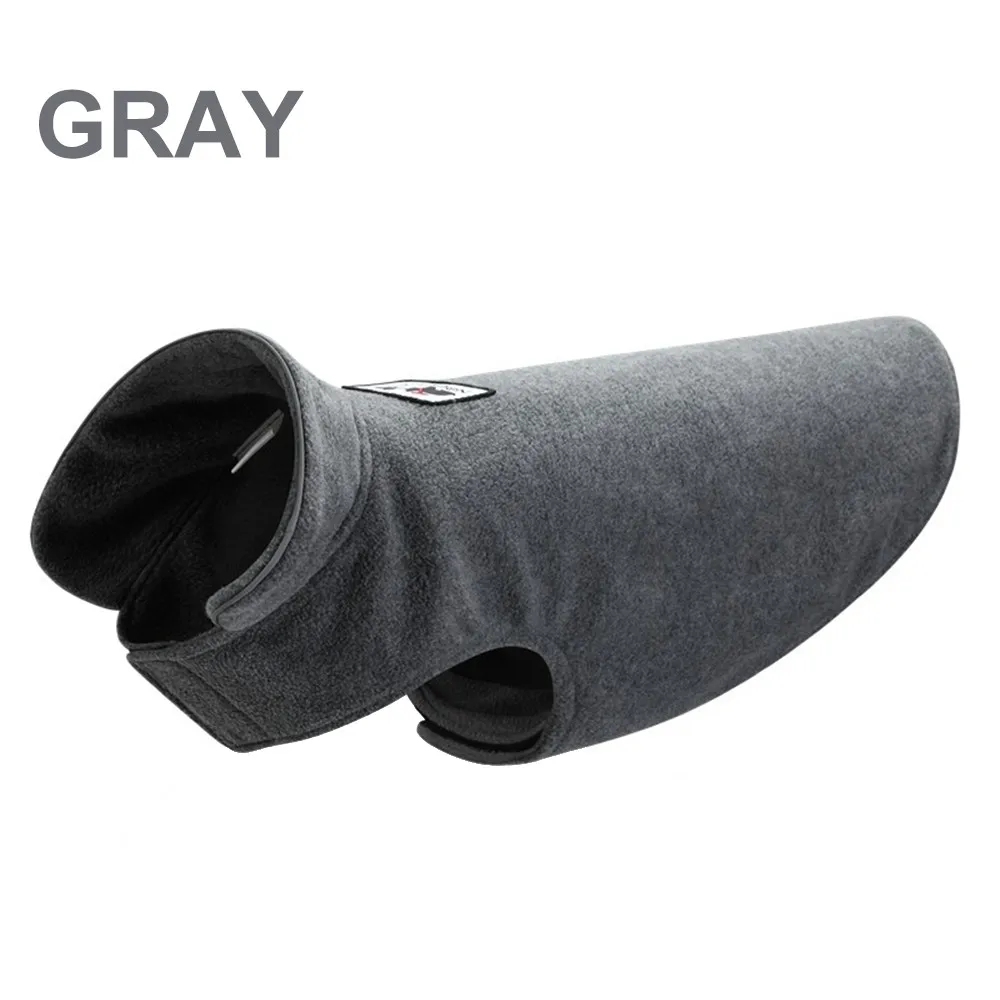 Gray Теплый флисовый жилет куртка для домашнего питомца для собак кошек Светоотражающая зимняя одежда для собак для лабрадоров большие собаки пальто куртки товары для животных - Цвет: Gray