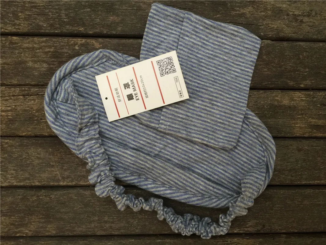 

MUJI-style Knitted Cotton Yield Eye Patch Nap Eye Patch Thick Cotton Eyeshade Tianzhu Cotton Eye Patch