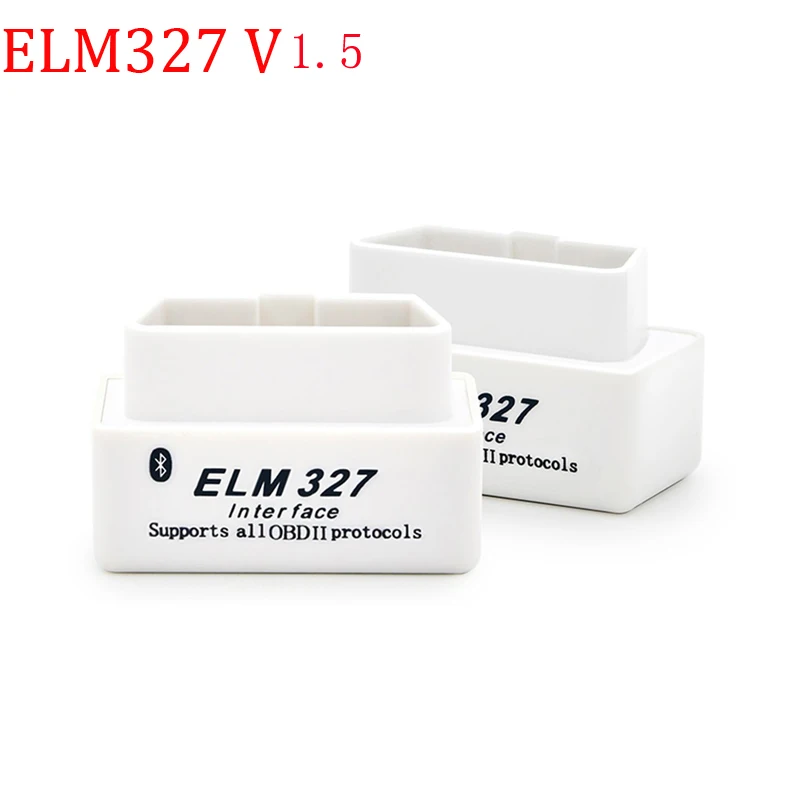 Супер ELM327 V1.5 Мини ELM327 Bluetooth адаптер OBD2 elm327 автоматический диагностический интерфейс ELM 327 OBDII автомобильный считыватель кодов проверочный двигатель - Цвет: elm327 V1.5 white
