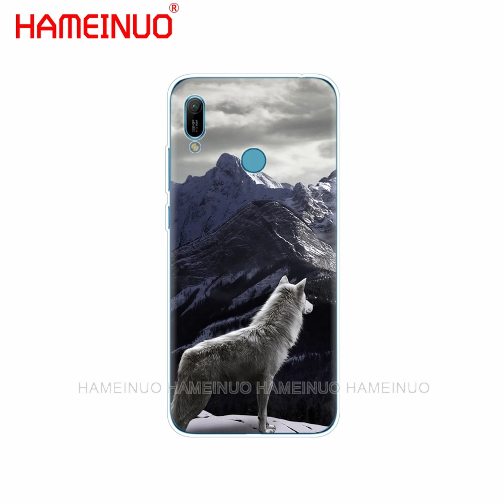 Силиконовый чехол для телефона huawei Y5 Y6 Y7 Y9 PRO PRIME honor 8s 8a 20 LITE PRO 10i view 20 V20 защитный чехол бампер волк - Цвет: 73752