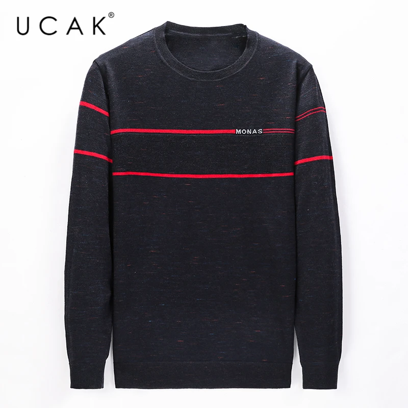 

UCAK Brand Casual O-Neck Long Sleeve Sweaters Pull Homme 2020 Autumn Winter New Arrivals Streetwear Sweater Men Clothing U1094