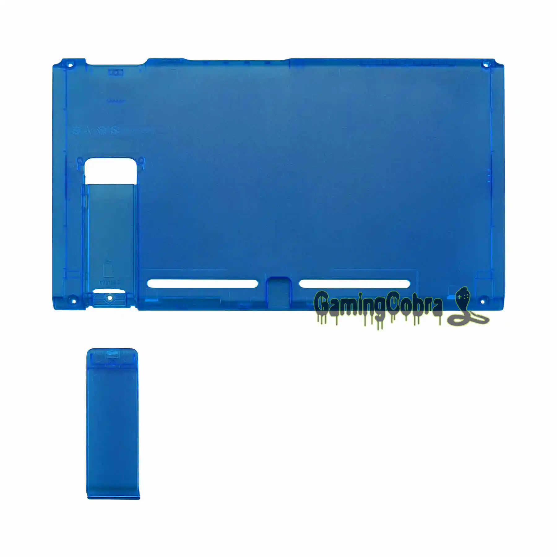 Clear Blue На заказ прозрачная консоль задняя пластина DIY Замена корпус чехол для nintendo Switch консоль с подставкой - Цвет: Clear Blue
