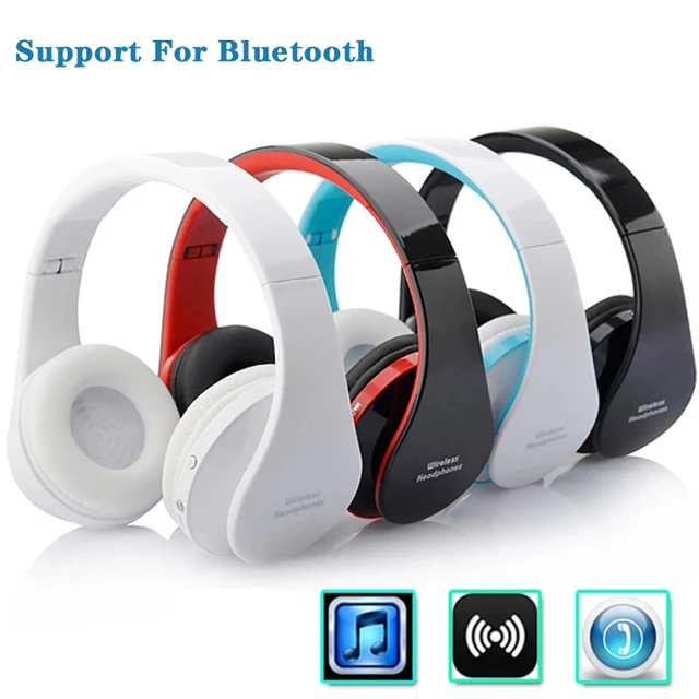 Casque Audio-auriculares inalámbricos con Bluetooth, auriculares grandes  con micrófono para iPhone, ordenador, PC, Aptx Set