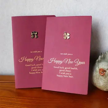 

20-Pack Christmas Greeting Card Creative Retro Metal Deer Gilding Greeting Card Birthday Greetings Thanksgiving Cards