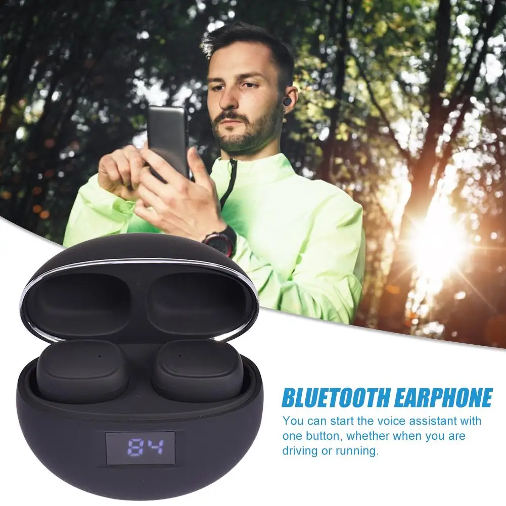 Новинка, наушники в ухо, Bluetooth, беспроводные, двойные, в ухо, портативные, компактные, наушники, шумоподавление, цифровой дисплей, гарнитура# W1