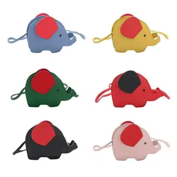 

6 Colors Girl's Party Bag Cartoon 3D Elephant Bag Crossbody Bag Messenger Bags Purse Satchel