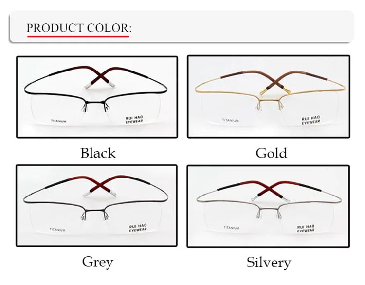Классические деловые очки, мужские Модные титановые оправа для очков при близорукости, полуоправы, оправа для очков, бренд oculos gafas