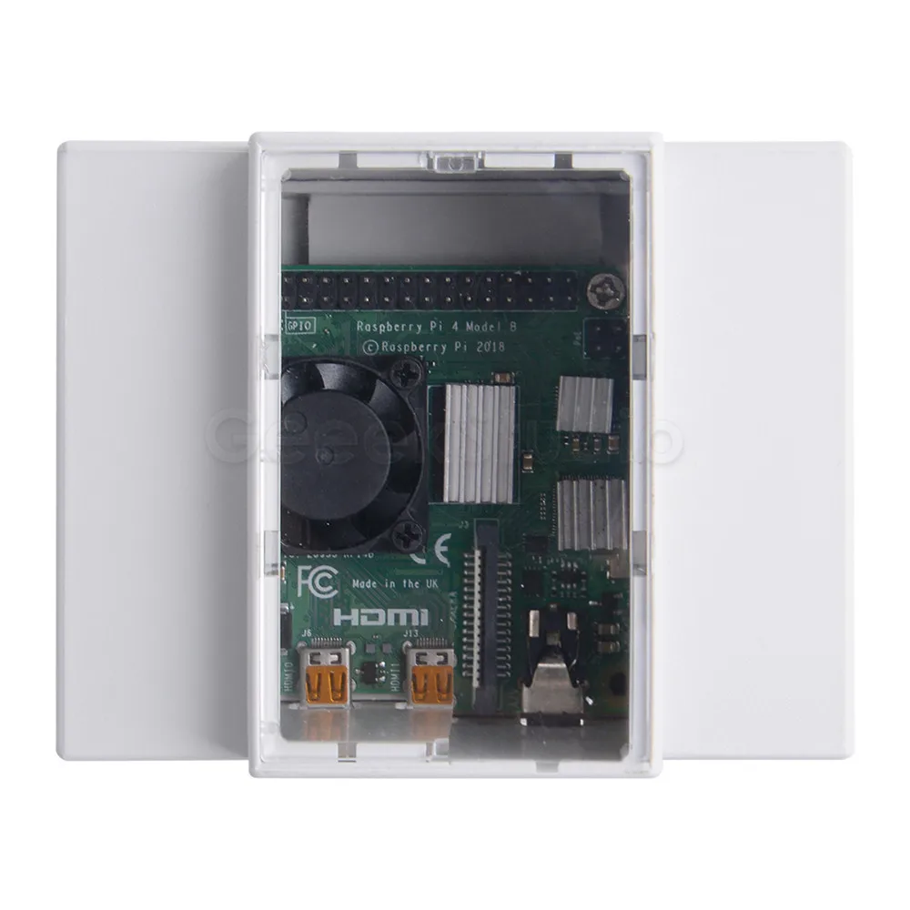 Пластиковый Чехол для Raspberry Pi 4B / 3 с радиатором отверткой 4/3 B + B|Аксессуары