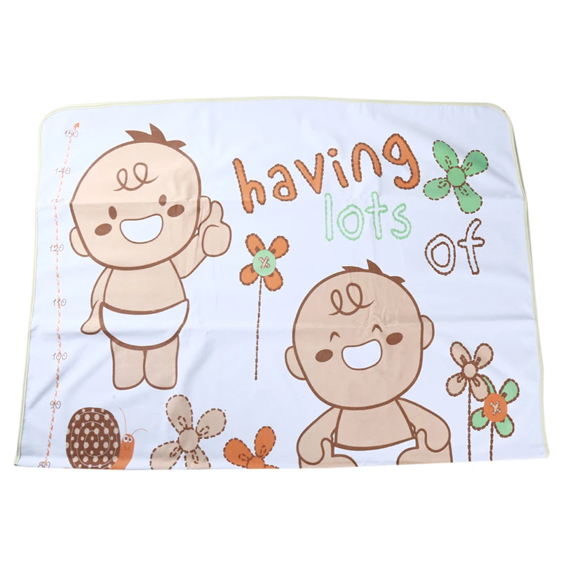 Yellow Best Baby 100*150cm Baby Polyester Reusable Soft Breathable Infant Cover Bedding Nappy Burp Mattress Waterproof Changing Pads - Цвет: Yellow