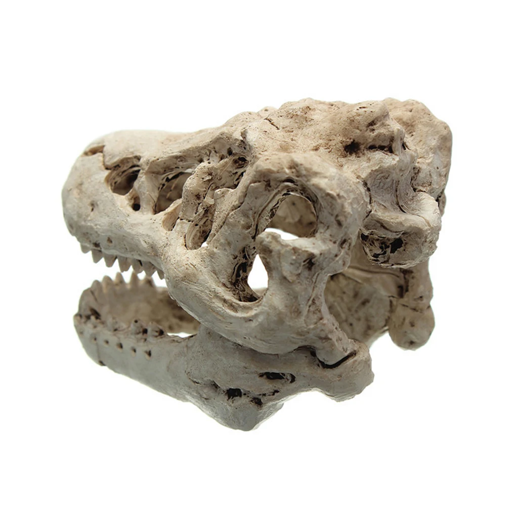 Resin Aquarium Decoration Crocodile Skull For Fish Tank Ornament