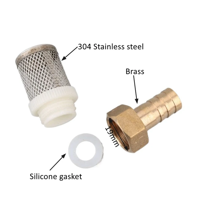 1Pc Sárgaréz 6 ~ 25 Mm Tömlőszűrő Öntözőszűrők Autómosó Permetező Szivattyú Szűrő Háló Rozsdamentes Acél Hálószűrő - Image 2