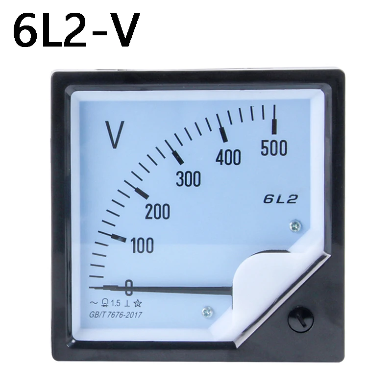 1 шт. 6L2-V 250V 300V 450V 500V 750V AC аналоговый измеритель панели напряжения переменного тока