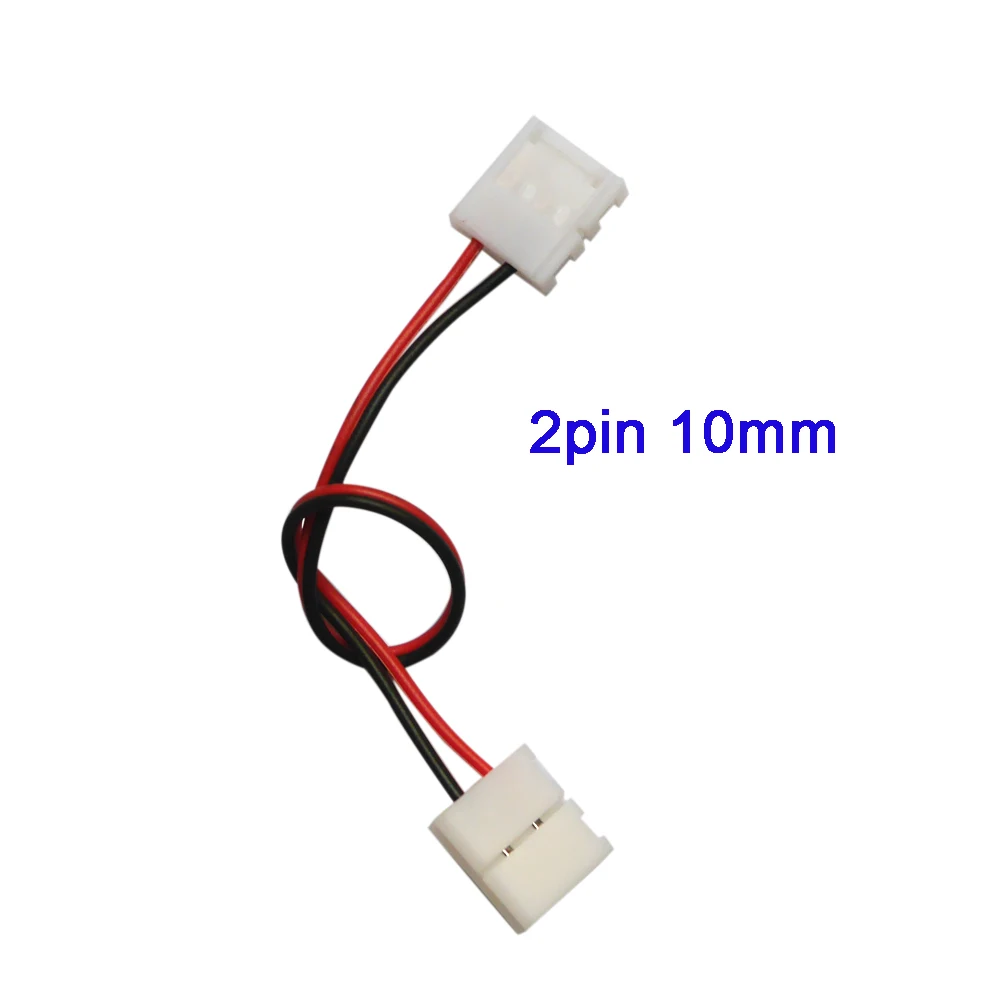5 шт. 2pin 3pin 4pin 5pin 6pin для сварки Разъем карабин кабель для RGB RGBW rgbww светодиодный полосы света светодиодный светильник лента - Цвет: 2pin   10mm    B