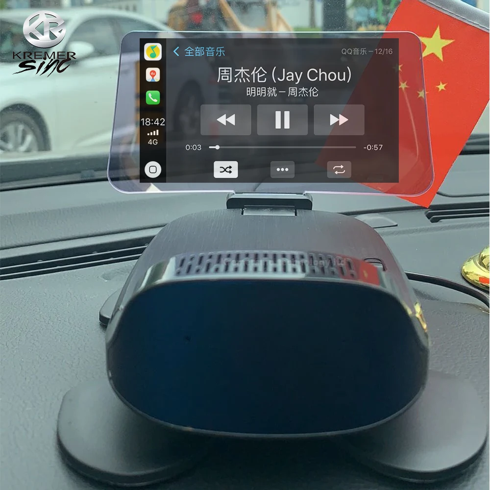 US $202.30 Ismart Auto Hud Wireless Carplay Wired Android Auto Solution For All Cars Model Wireless Carplay Hud