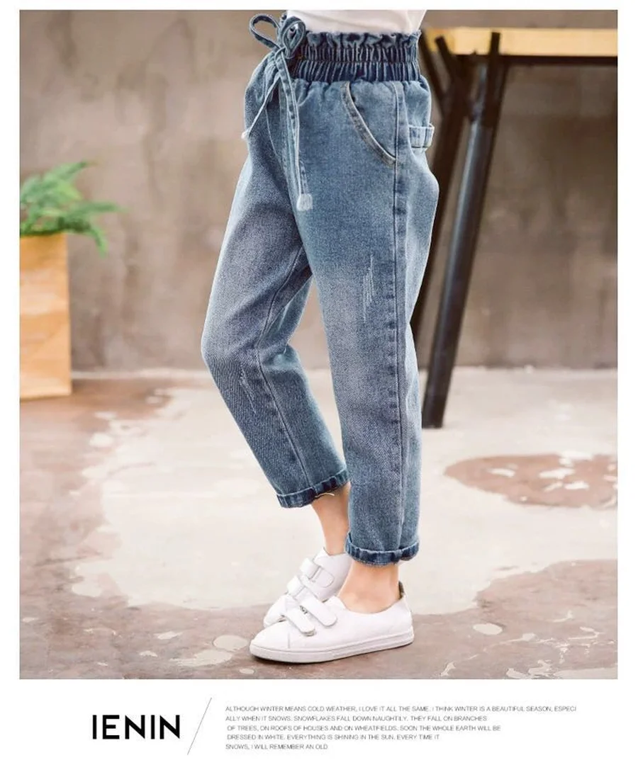 High Waist Jeans Girl Autumn Children 