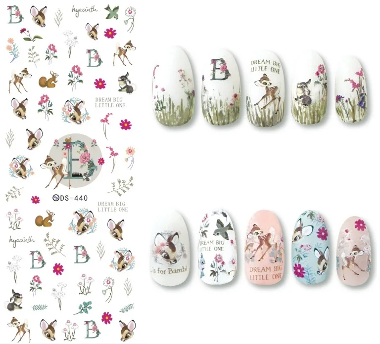 

Cartoon Pattern! Nails Art Manicure Water Transfer Decals Decorations Design Nail Stickers For Nails Tips Beauty
