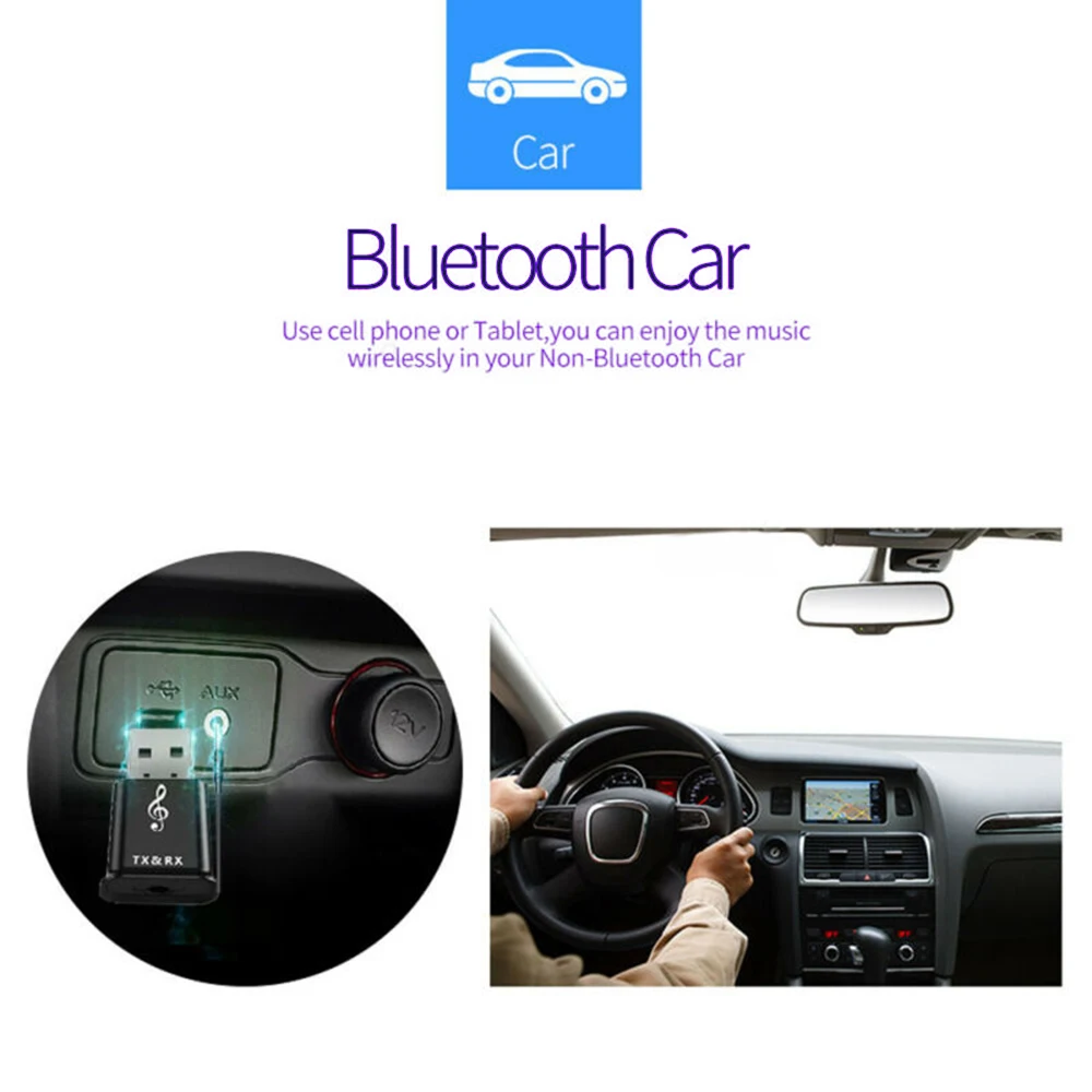 USB Bluetooth 5,0 аудио передатчик приемник адаптер для ТВ ПК автомобиля AUX динамик абсолютно и высокое качество